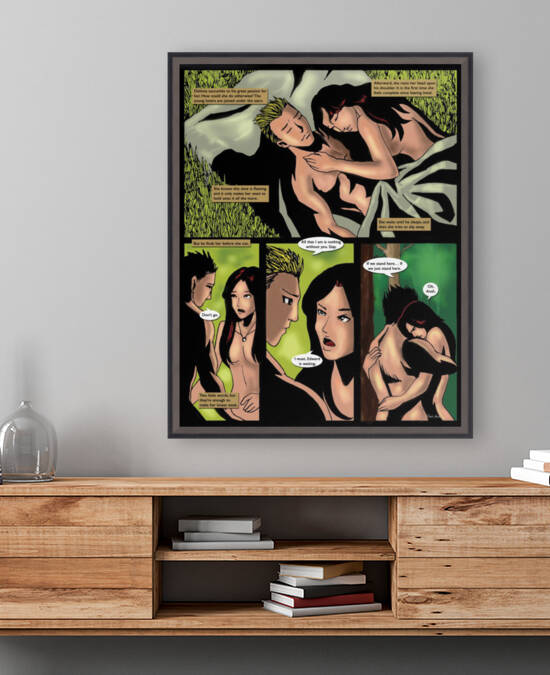 Their Passion Wins Out 2 of 2 Complete Original Art from A Daughter of Kings the Ruin Mist Graphic Novel Limited Edition Celebrating The Tragic Love Story from the Books by Robert Stanek by Robert Stanek