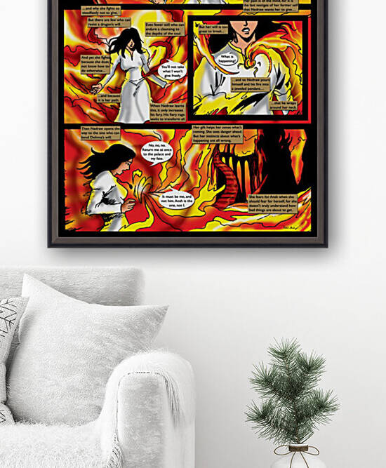 We are the King of Dragons 1 of 2 Original Art from A Daughter of Kings the Ruin Mist Graphic Novel Limited Edition Celebrating The Tragic Love Story from the Books by Robert Stanek by Robert Stanek