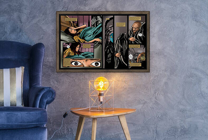 The Watcher Returns 2x1 Complete Original Art from A Daughter of Kings the Ruin Mist Graphic Novel Limited Edition Celebrating The Tragic Love Story from the Books by Robert Stanek by Robert Stanek