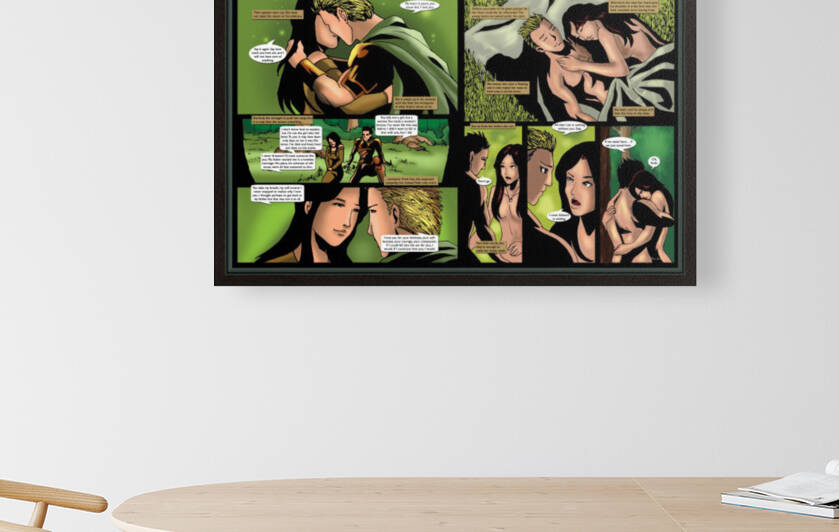 Their Passion Wins Out 2x1 Complete Original Art from A Daughter of Kings the Ruin Mist Graphic Novel Limited Edition Celebrating The Tragic Love Story from the Books by Robert Stanek by Robert Stanek