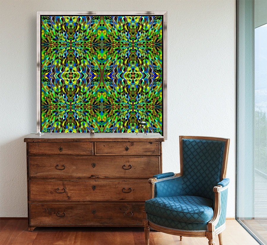 Green Energetic Pattern I Reproduction