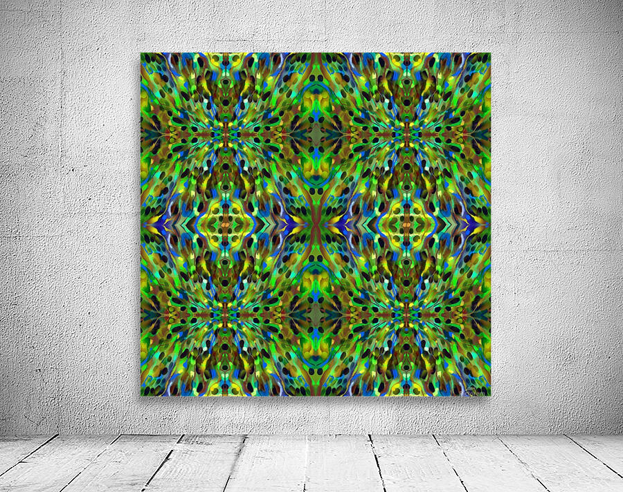 Green Energetic Pattern I Wall Preview