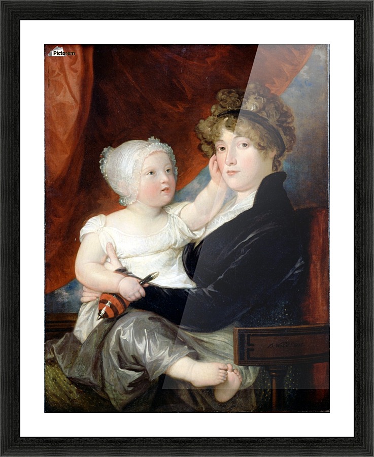 Mrs Benjamin West Picture Frame print