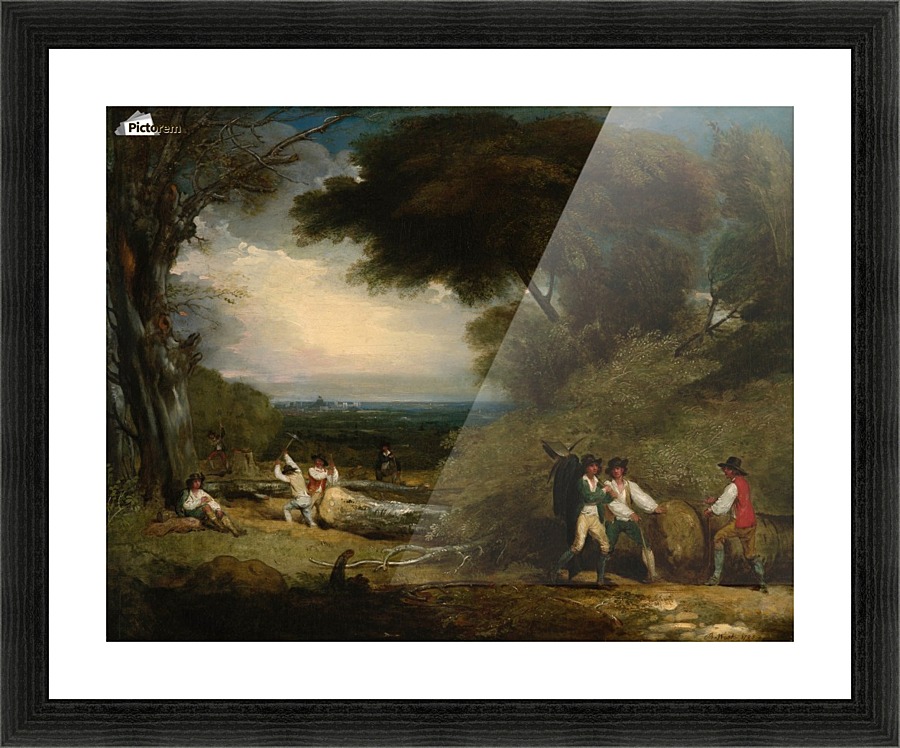 Woodcutters Picture Frame print