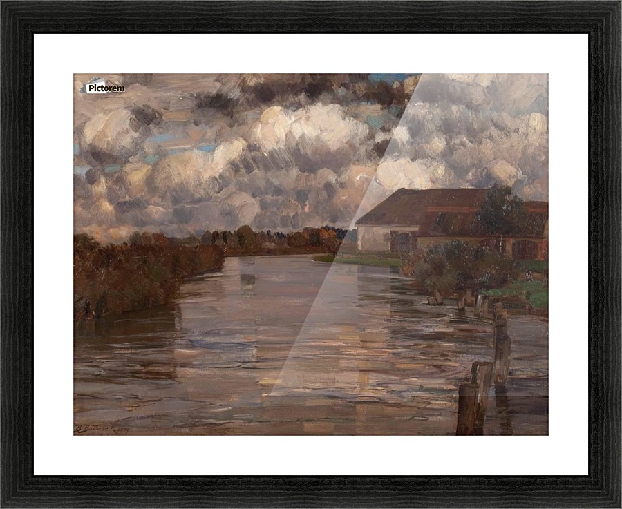 Herbst an der Amper Picture Frame print