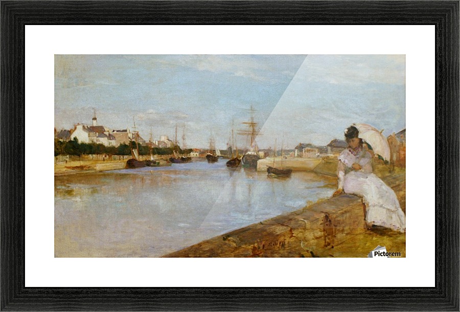 The Harbor at Lorient Picture Frame print