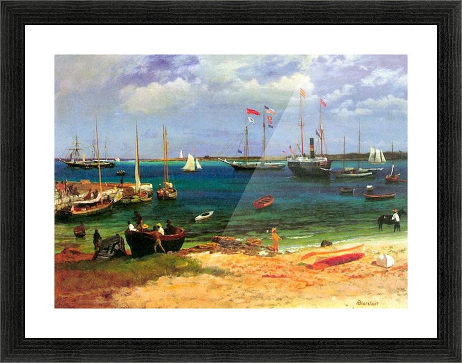 Nassau port Picture Frame print
