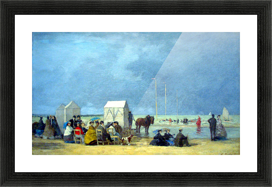 Bathing Time at Deauville Picture Frame print
