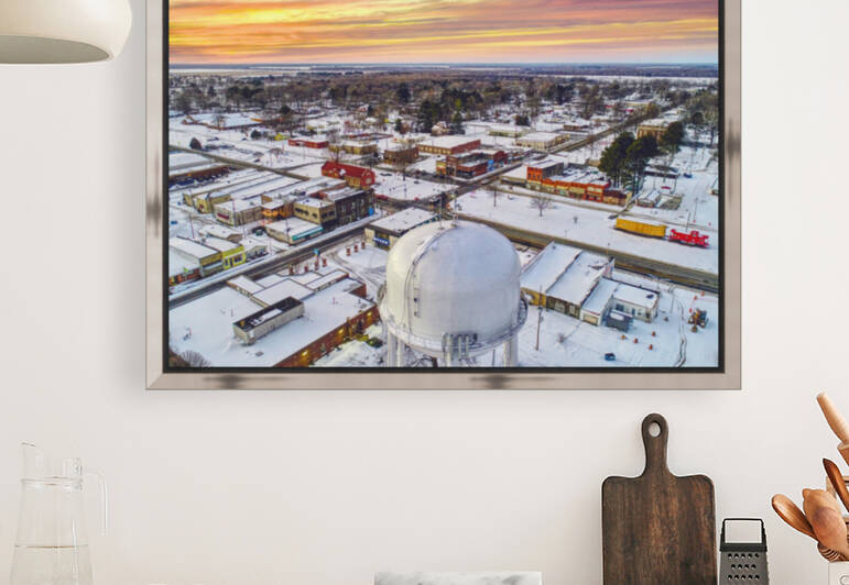 Winter Watertower | Lonoke AR by Provision UAS