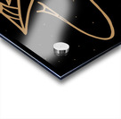gold guy in space Acrylic print