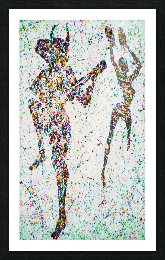    Two Long musicians 35 copy Picture Frame print
