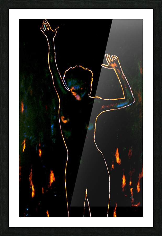   yellowblackleapdance copy Picture Frame print