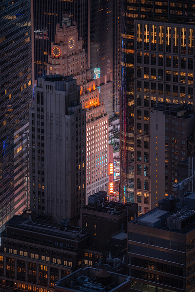 Timeless New York | Aerial View of Times Square from Empire State Building Téléchargement Numérique