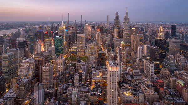 Empire State Building at Twilight | Manhattan Cityscape Photography Téléchargement Numérique