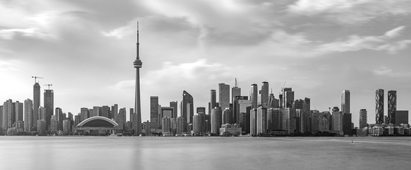 Toronto Cityscape in Monochrome | Reflections and Architecture Digital Download