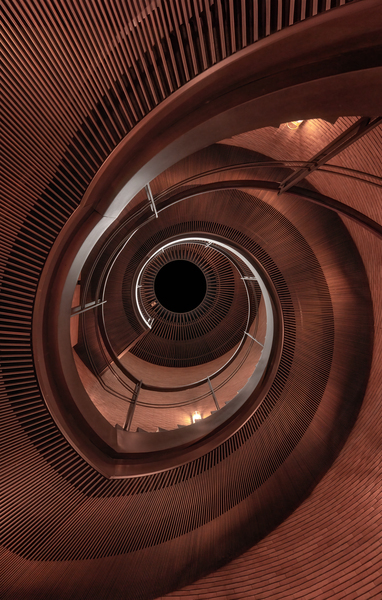 Spiral Staircase Osaka Architectural Print Téléchargement Numérique