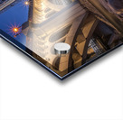 Calgary Skyline Wall Art | Riverbank and Urban Glow at Dusk Acrylic print