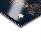 New York City Nightscape | Illuminated Manhattan from Above Impression Acrylique