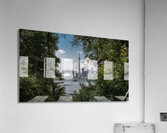 Urban Nature | Toronto Cityscape Through Green Foliage Acrylic Print