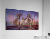 Sunset Over Tower Bridge | Iconic London Landmark with Sculpture Impression acrylique