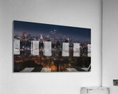 Los Angeles Cityscape | Night View with Iconic Palms Impression acrylique