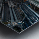 Metropolis 2024 | Aerial Grid of Hong Kong Central Metal print