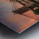 NYC Skyline at Dawn | Brooklyn and Manhattan Bridges Reflected Impression metal