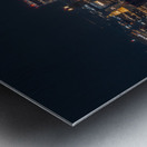 New York City Nightscape | Illuminated Manhattan from Above Impression metal
