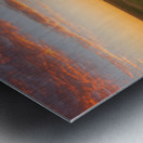 Mont Saint Michel France | Dramatic Sunset and Scenic Waterways Impression metal