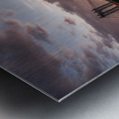 Golden hour at Manhattan Bridge Impression metal