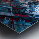 Urban Geometry | Hong Kong Night Photo Impression metal