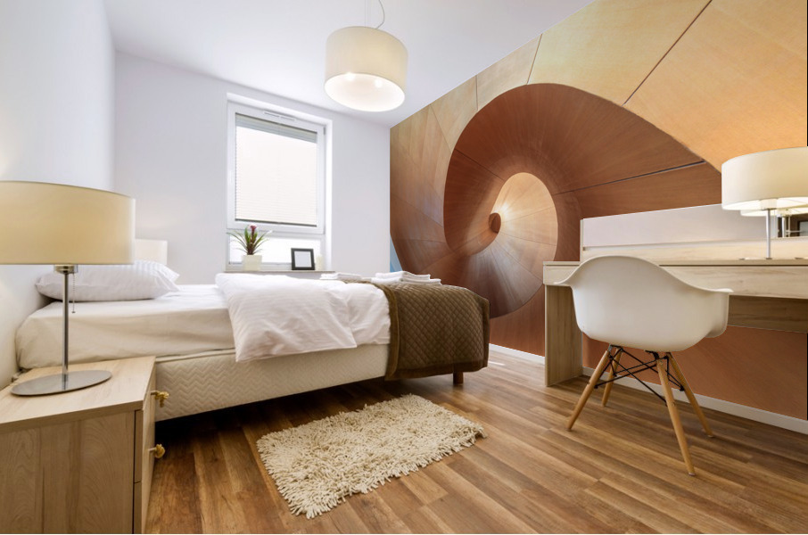 Modern Spirail Stairs Impression murale