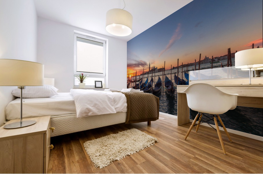 The Gondolas of Venice Mural print