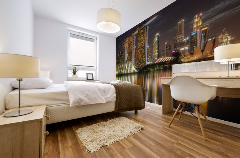 Singapore Skyline Impression murale