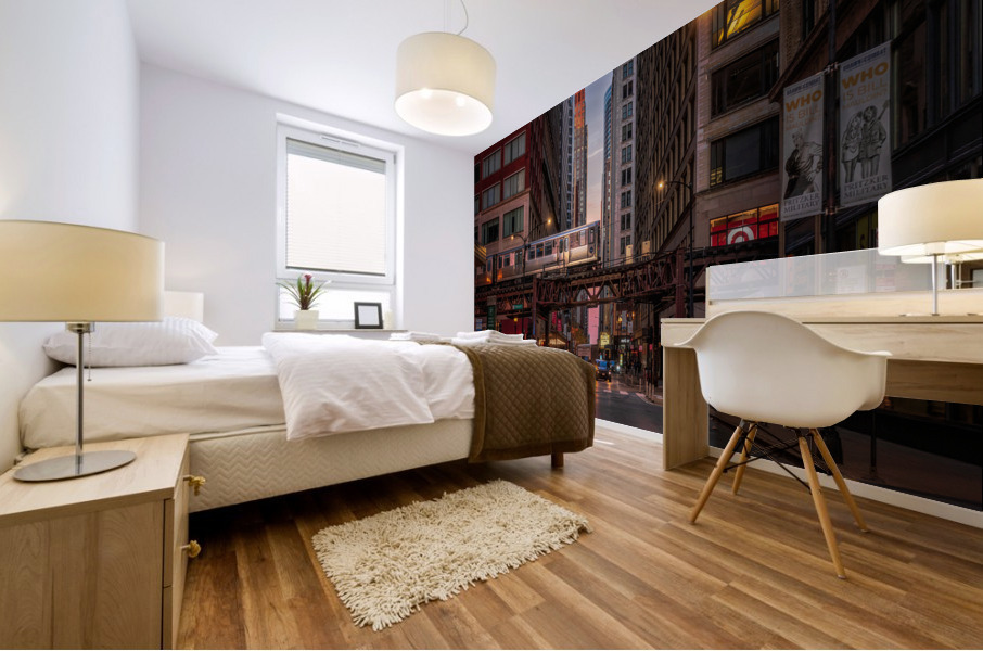 The City Chicago Mural print