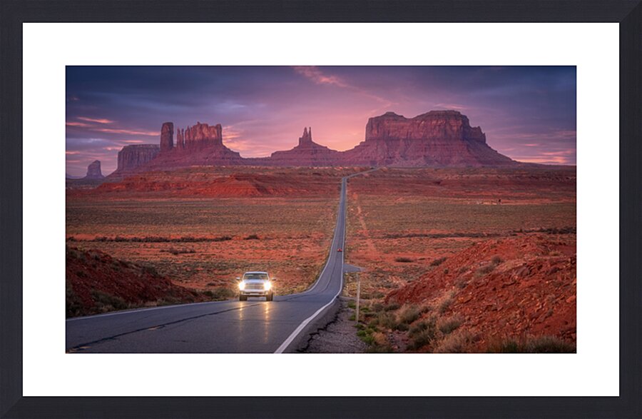 Monument Valley Roadtrip | Forrest Gump Point Picture Frame print