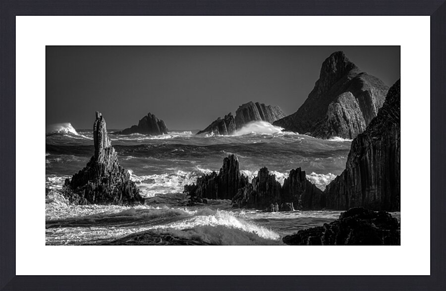 Power of Nature Asturias Black and White Picture Frame print