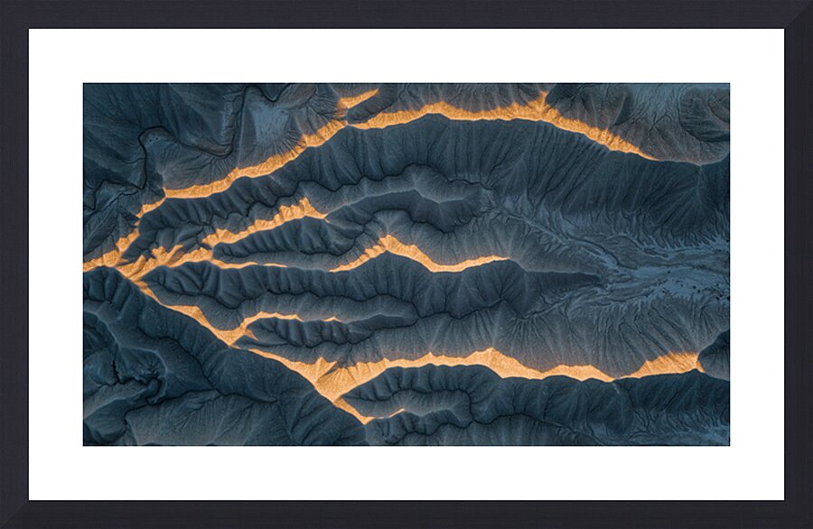 Badlands Utah | Sunrise Aerial Photography Picture Frame print