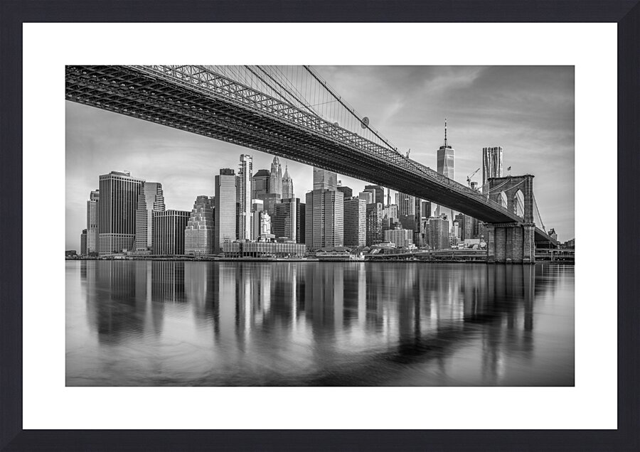 From Brooklyn to Manhattan Picture Frame print