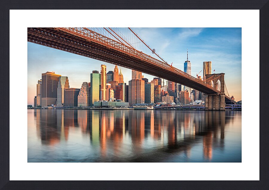 Manhattan Skyline  Picture Frame print