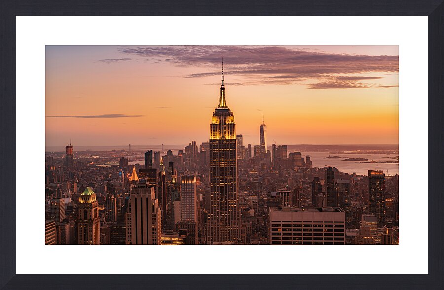 Manhattan From Above Picture Frame print