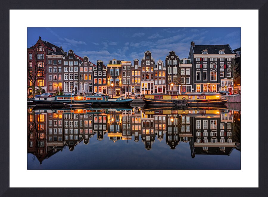 Amsterdam Canals Impression et Cadre photo