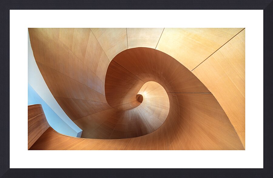 Modern Spirail Stairs Impression et Cadre photo