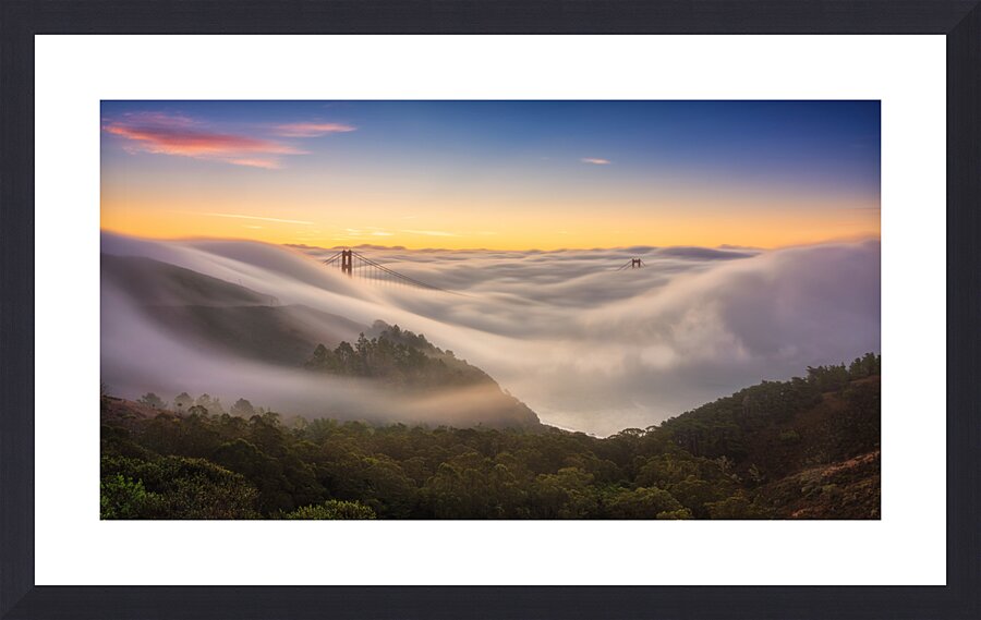 Bay Area San Francisco Picture Frame print