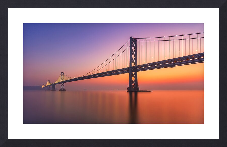 Bay Bridge Sunrise Picture Frame print
