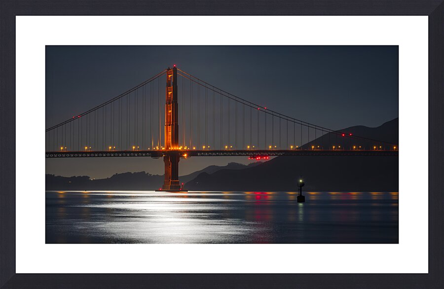 Moon Light Bay Area Picture Frame print