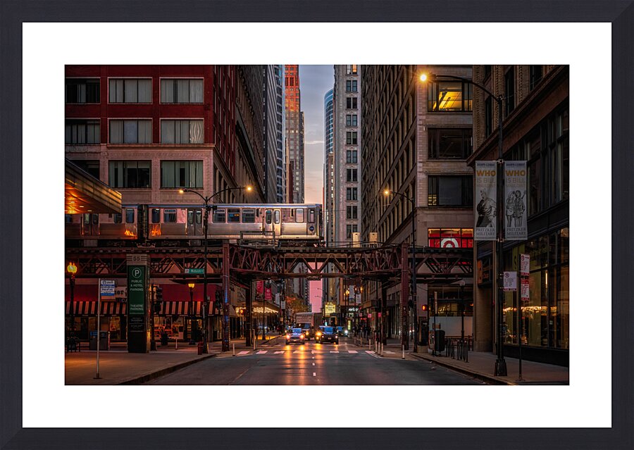 The City Chicago Picture Frame print