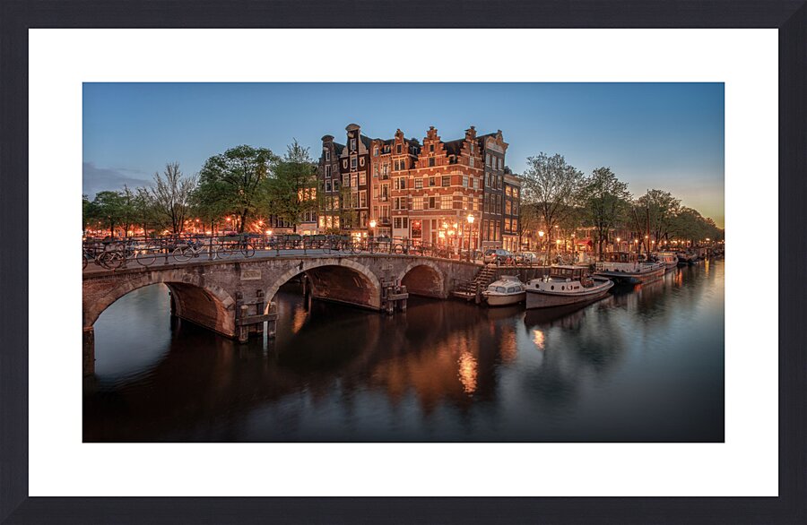 Lights on Amsterdam Impression et Cadre photo