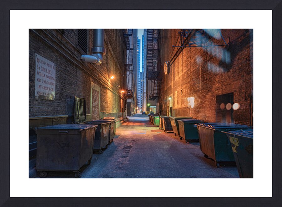 Gritty Cityscape | Chicago Wall Art Picture Frame print