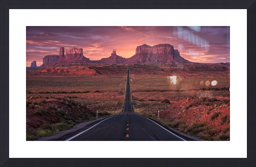 Sunset Over Monument Valley | Landscape Impression et Cadre photo